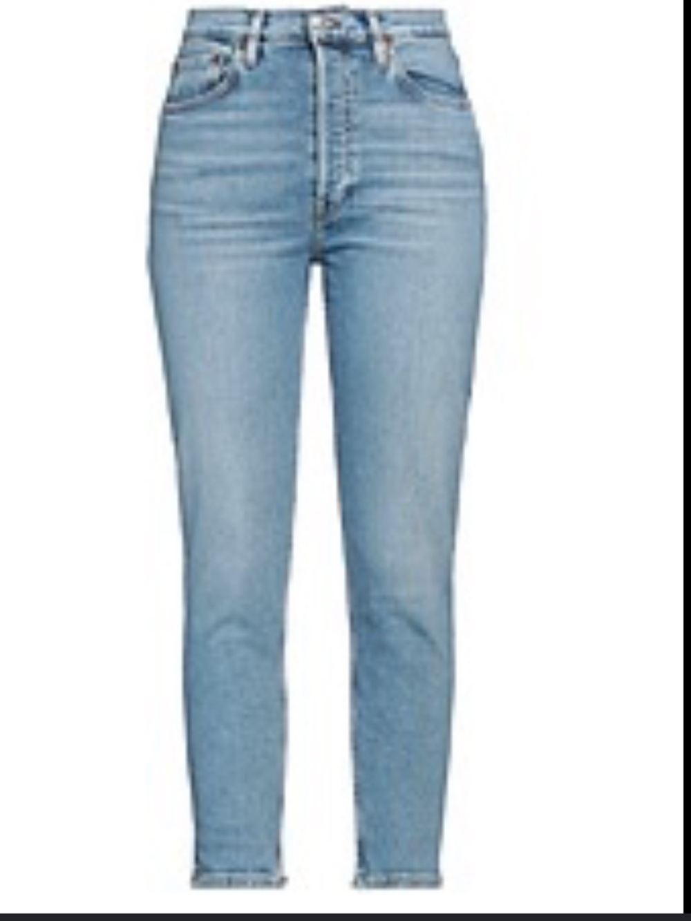Citizens Of Humanity Light Blue High-Rise Cropped Skinny Jeans
